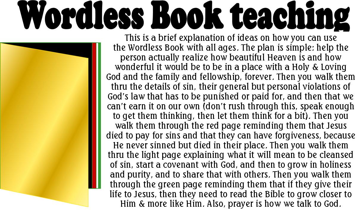 Wordless Book teaching plan