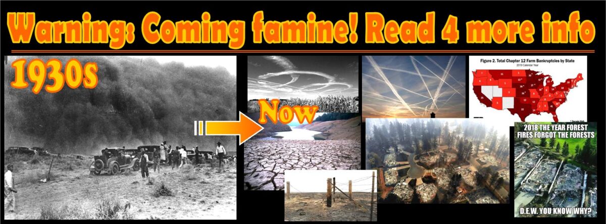 Warning: Coming Famine. Read more 4 info